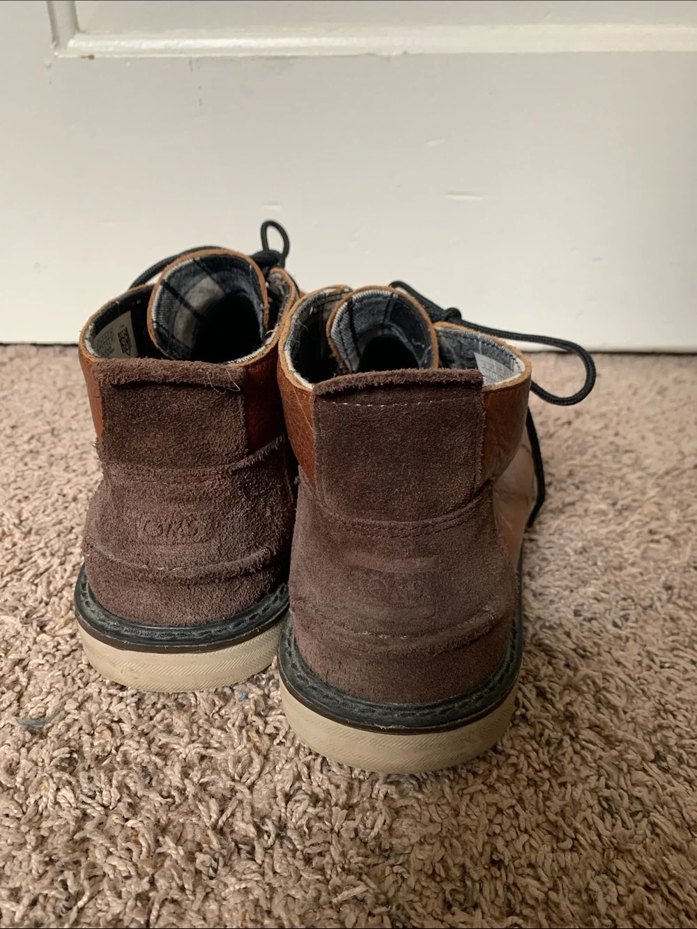 Toms Brown Leather Chukka Boots Men’s Size 10